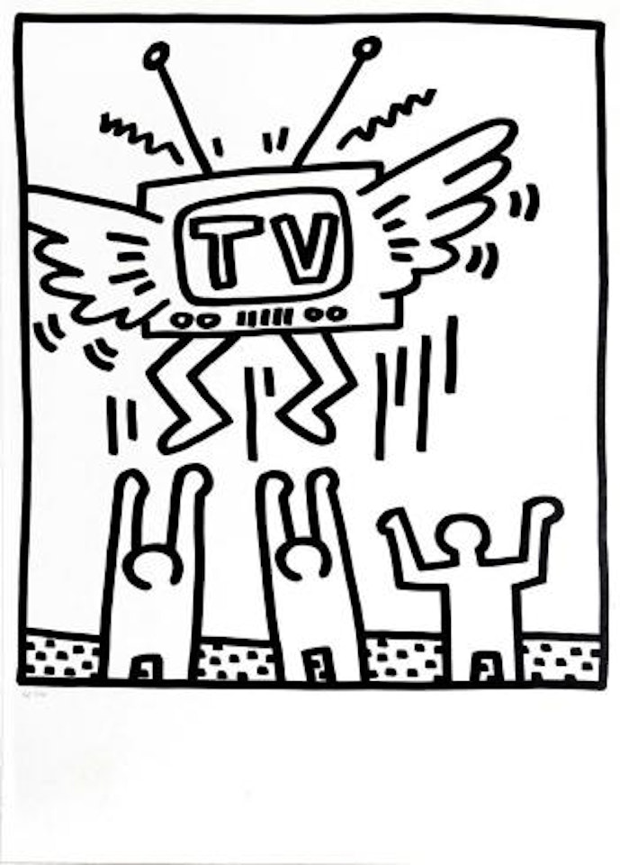 Untitled from Lucio Amelio Gallery Portfolio ,
1983 by Keith Haring
