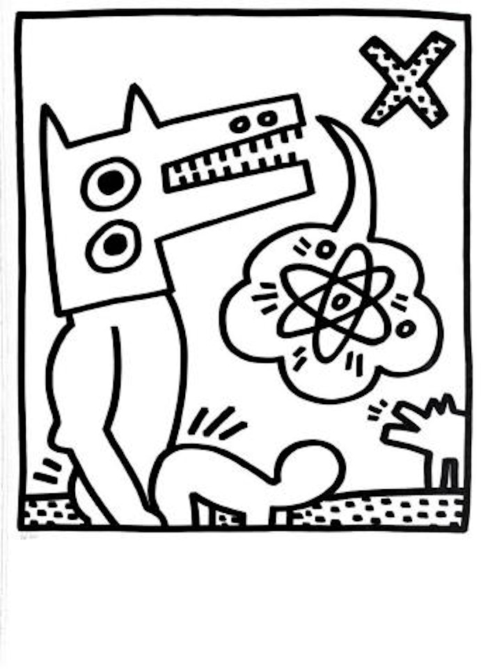 Untitled from Lucio Amelio Gallery Portfolio ,
1983 by Keith Haring