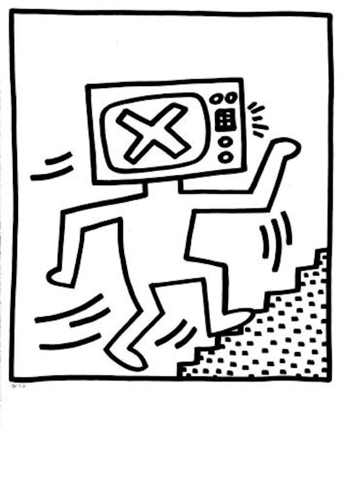 Untitled from Lucio Amelio Gallery Portfolio ,
1983 by Keith Haring