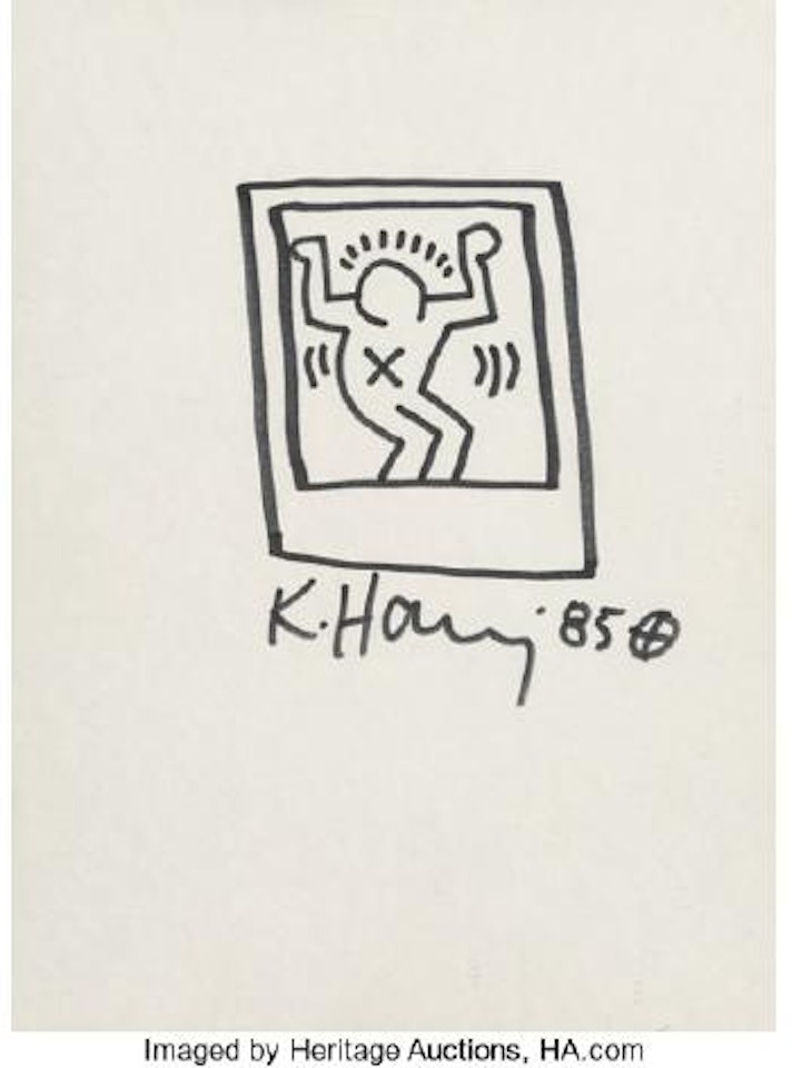 Untitled (Figure in a box) ,
1985 by Keith Haring