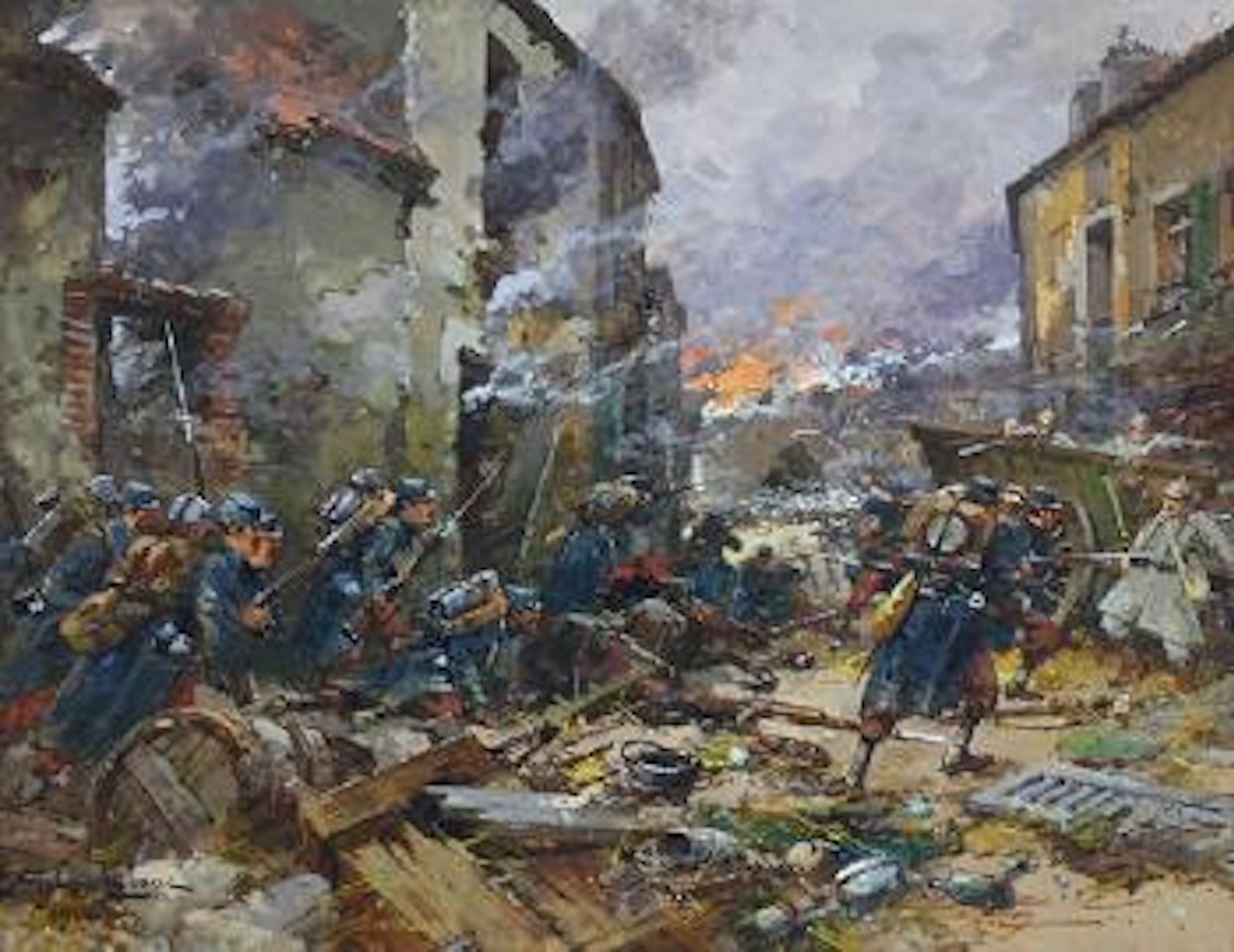 La Bataille de la Marne ,
1914 by Eugene Galien-Laloue