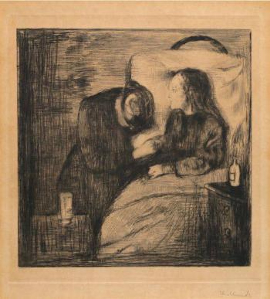 Det syke barn/The sick child ,
1894
,
Printed
1906 by Edvard Munch