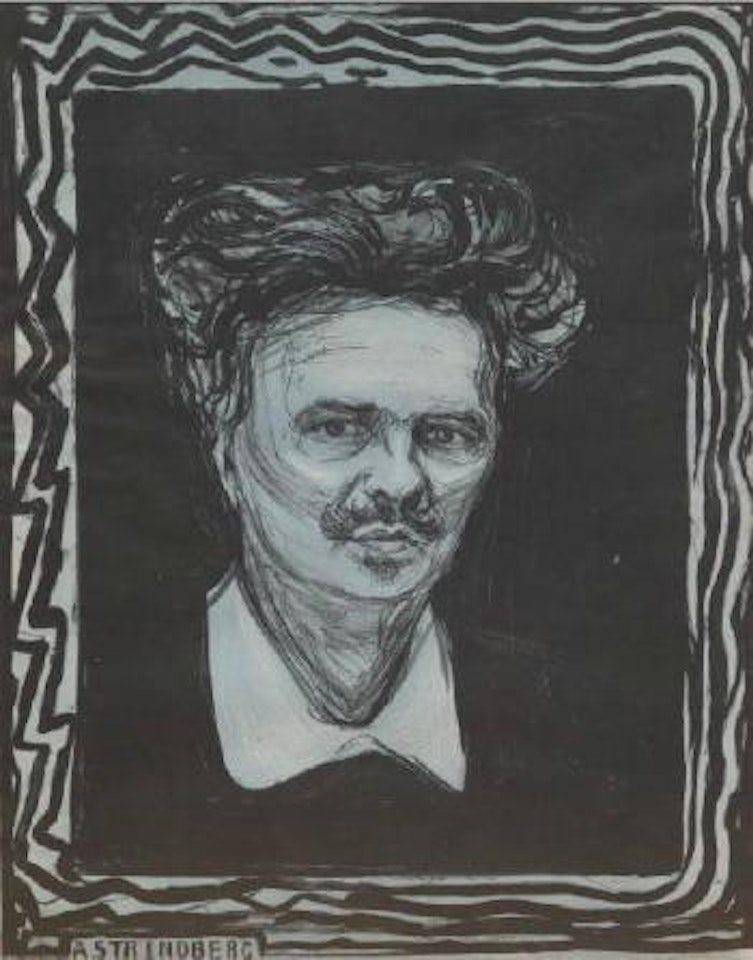 August Strindberg ,
1896 by Edvard Munch