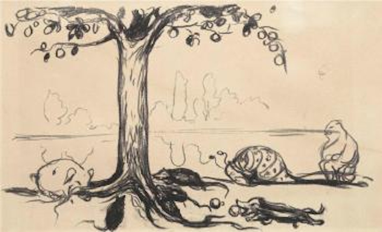 Kunstens tre/The Tree of Art ,
1908
-
1909 by Edvard Munch
