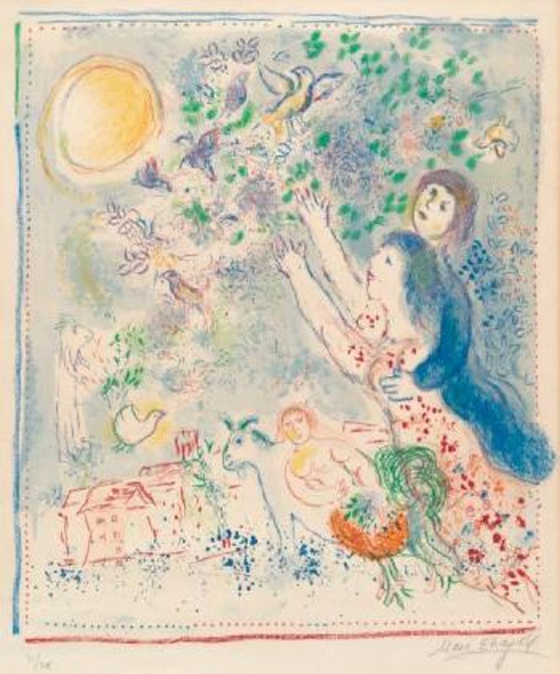Chasing the Bluebird/La chasse á l'oisaeu bleu ,
1969 by Marc Chagall