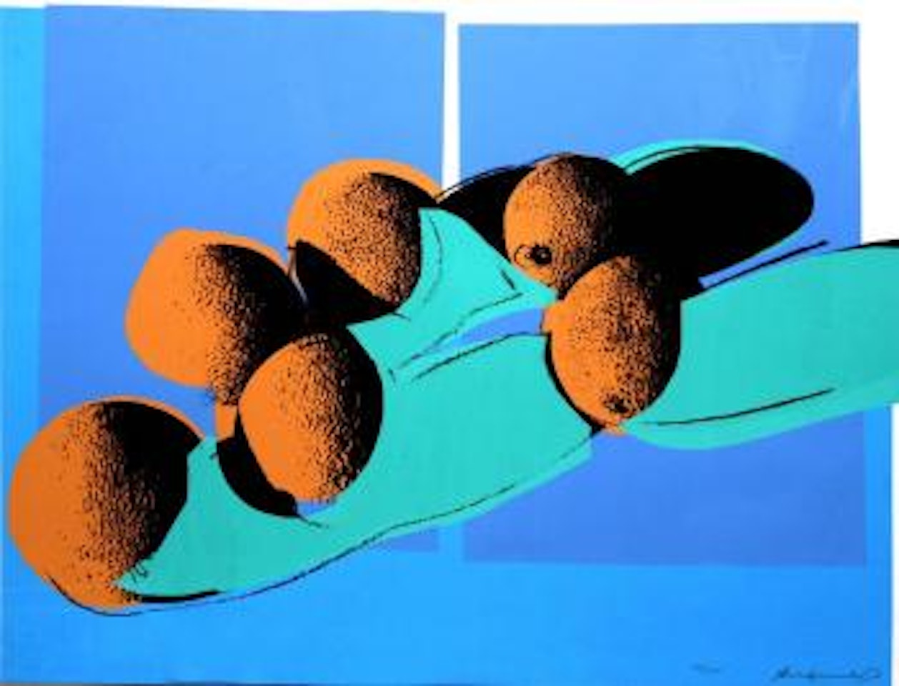 Blue Cantaloupes ,
1979 by Andy Warhol