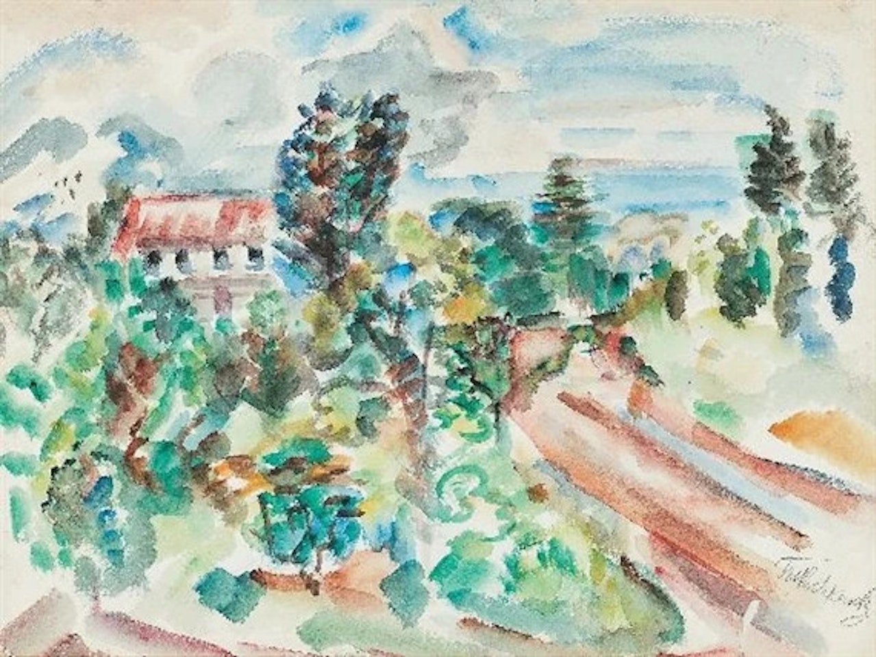 House in the woods by Mark Rothko