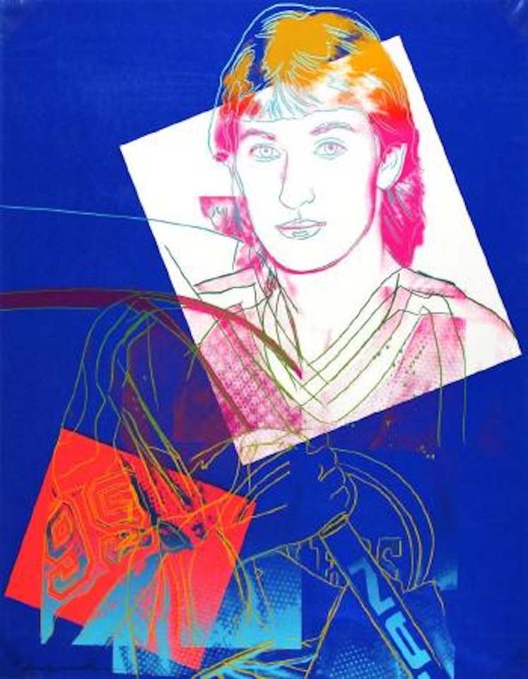 Wayne Gretzky ,
1984 by Andy Warhol