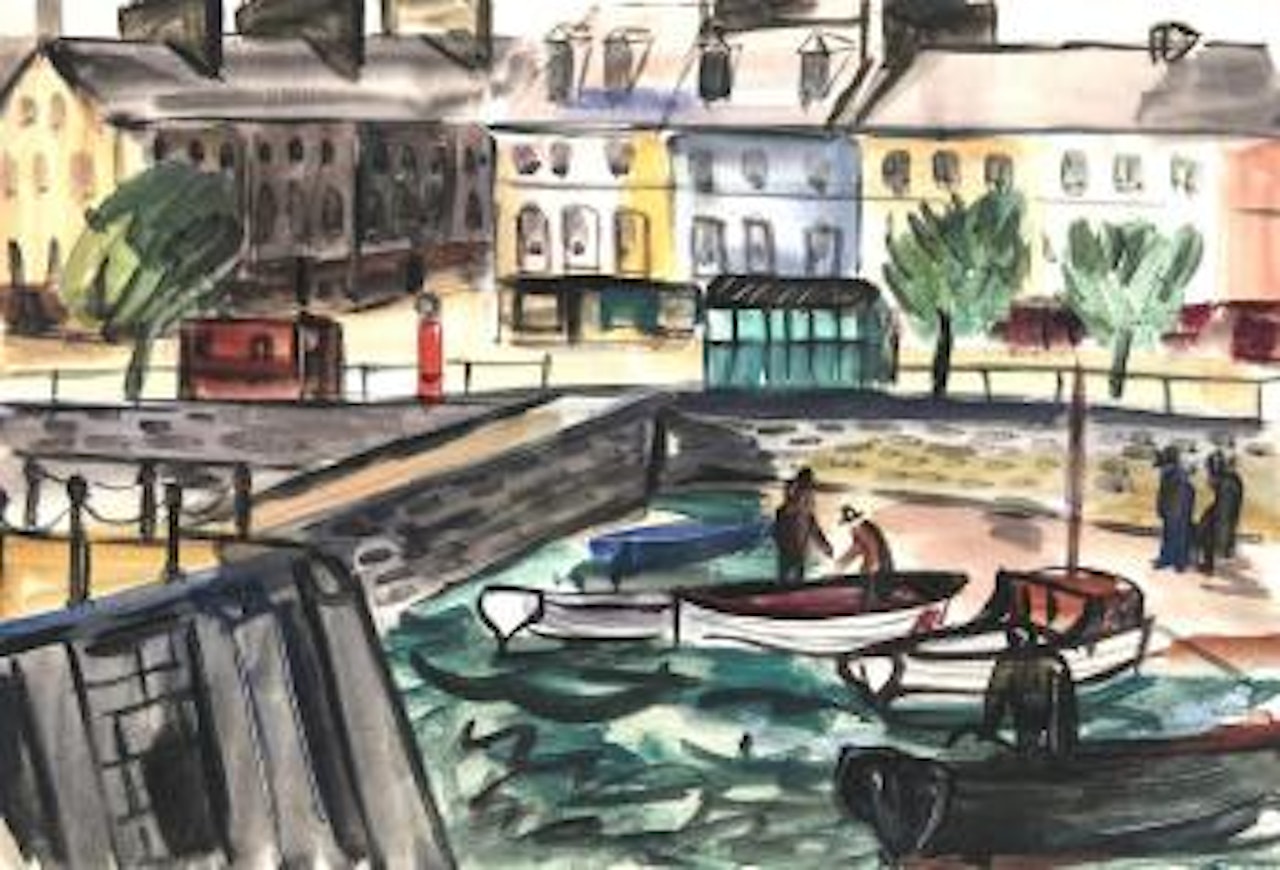 By the Pier, Ardmore, Co Waterford , by Norah McGuinness