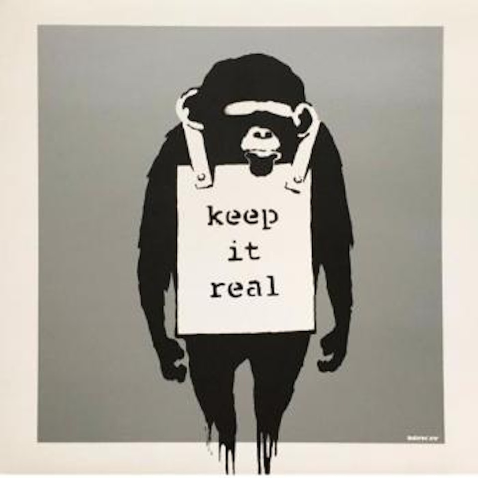 Keep it real (Silver) ,
2008 by Banksy