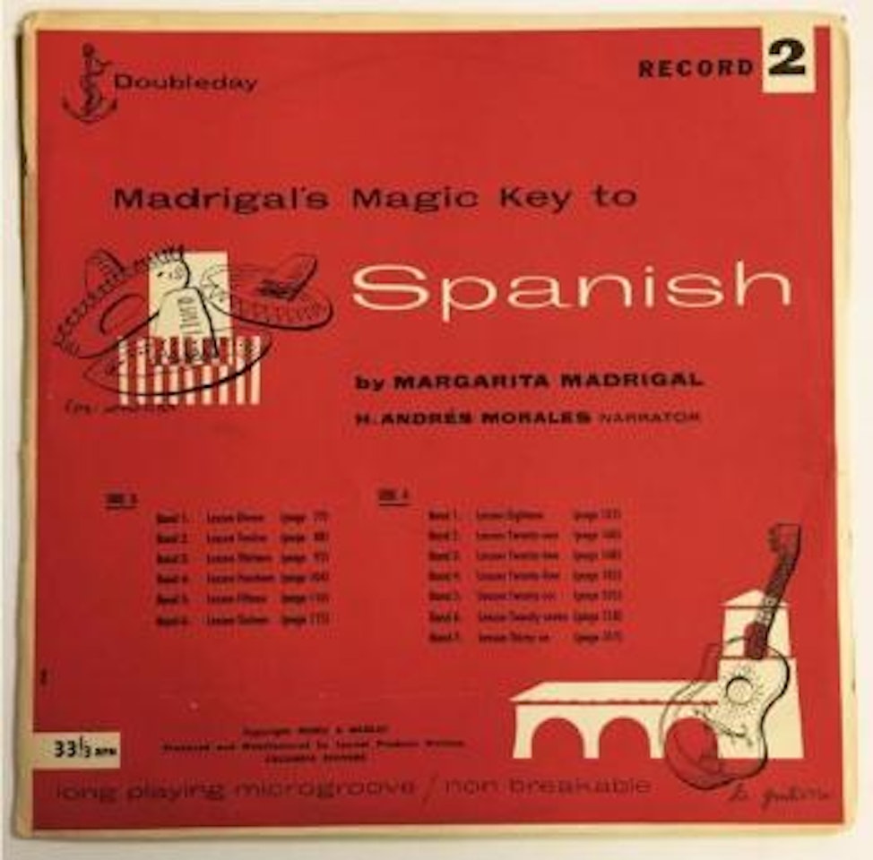 Madrigal's magic key to Spanish- record 1 et record 2 , by Andy Warhol