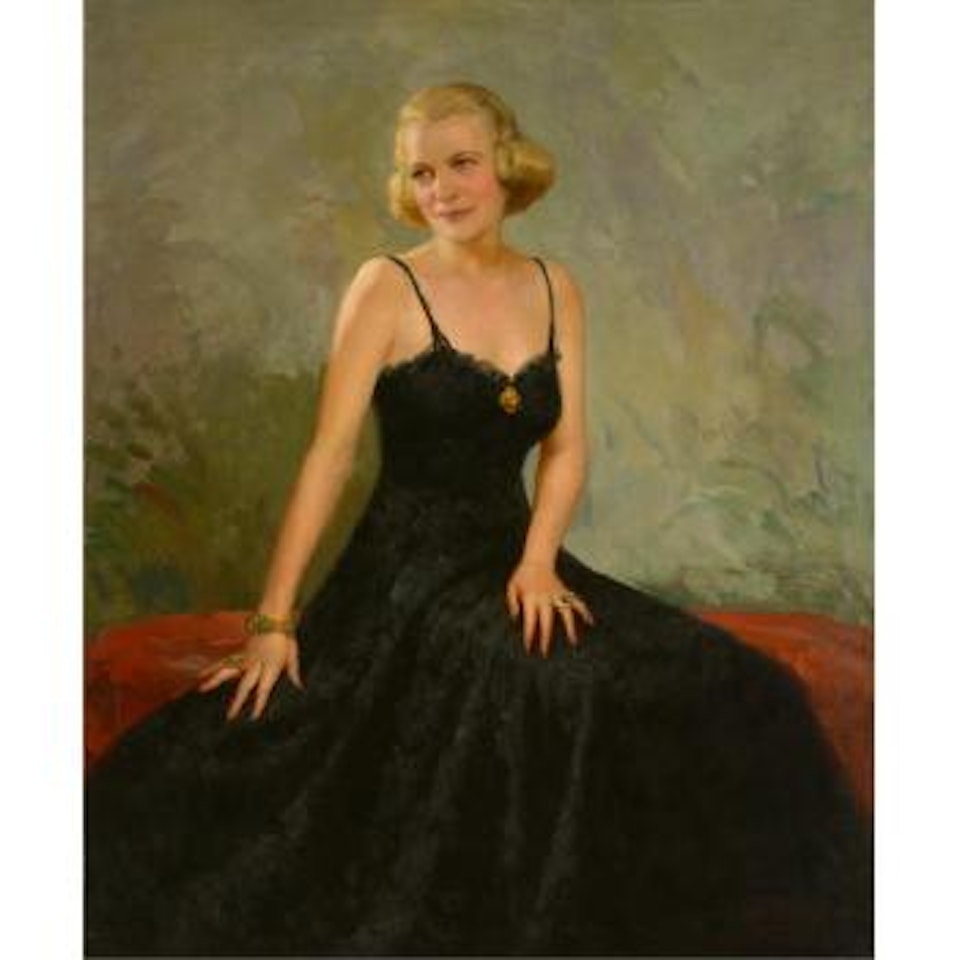 Mrs Keira Huff, wife of Col Sidney L Huff aide to General Douglas McArthur ,
1940 by Fernando Amorsolo