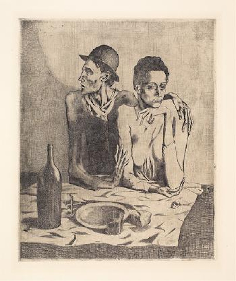 Le Repas frugal ,
1904 by Pablo Picasso