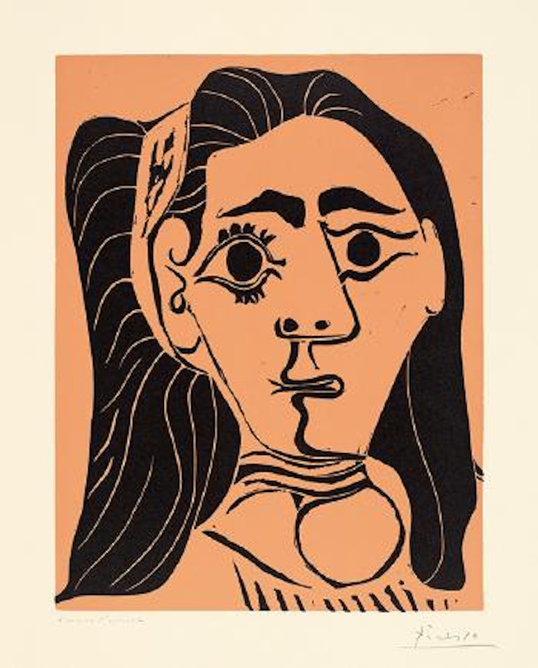 Jacqueline au bandeau. III ,
1962 by Pablo Picasso