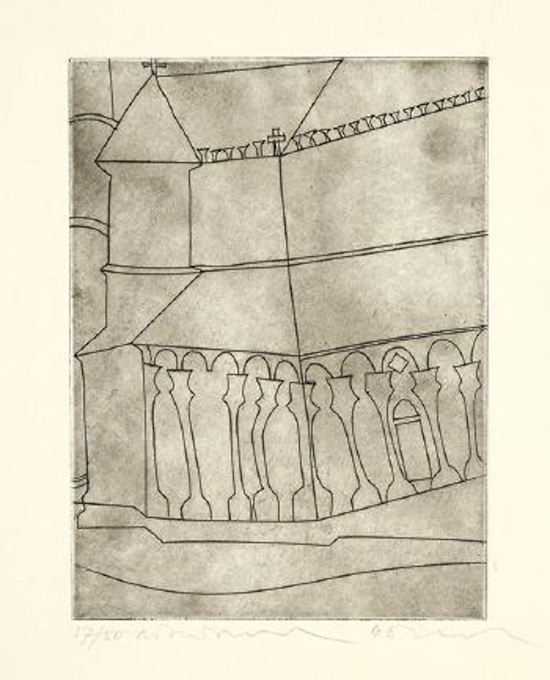 Fragment of Tuscan Cathedral ,
1966 by Ben Nicholson, O.M.