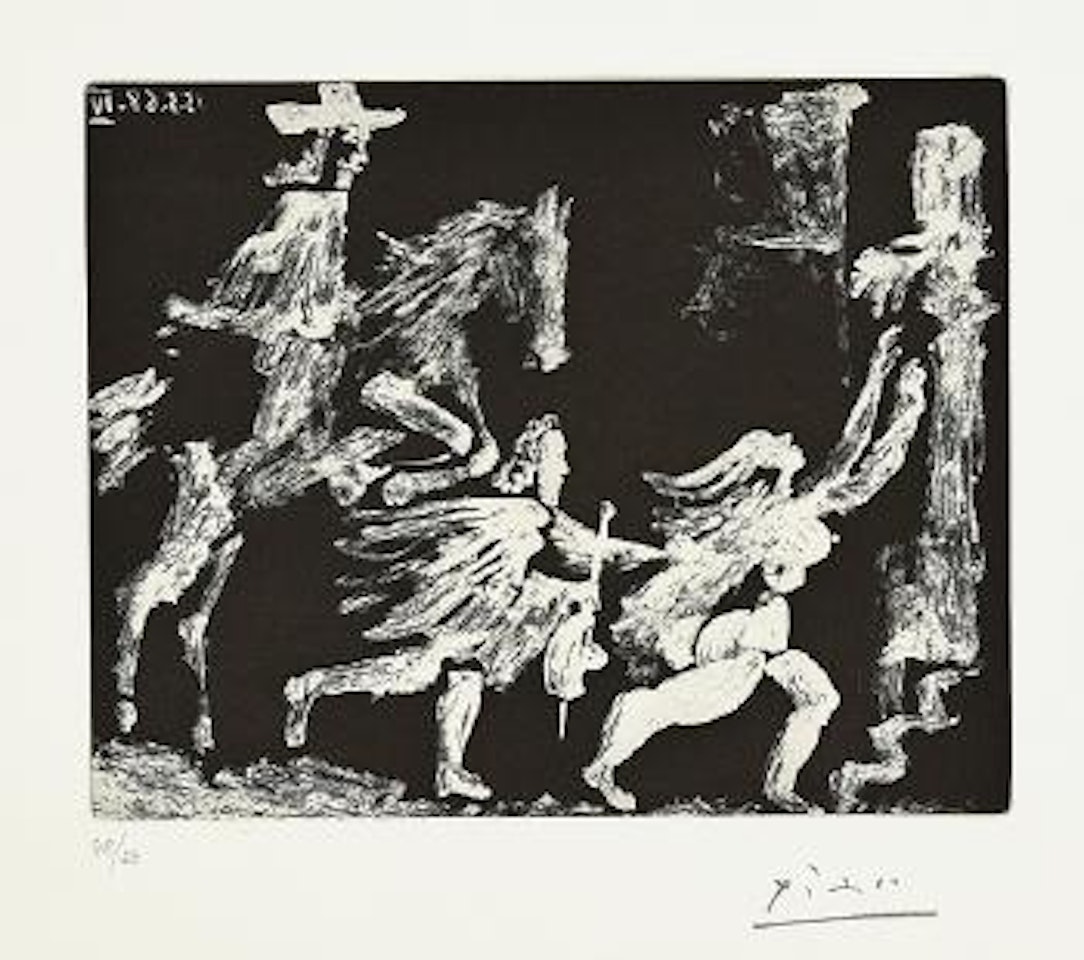 Cape et épée: Poursuite II ,
1968 by Pablo Picasso