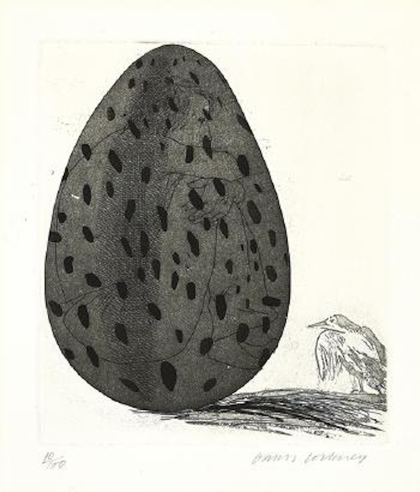 The boy hidden in an egg - The cook - The pot boiling - Home ,
1969 by David Hockney