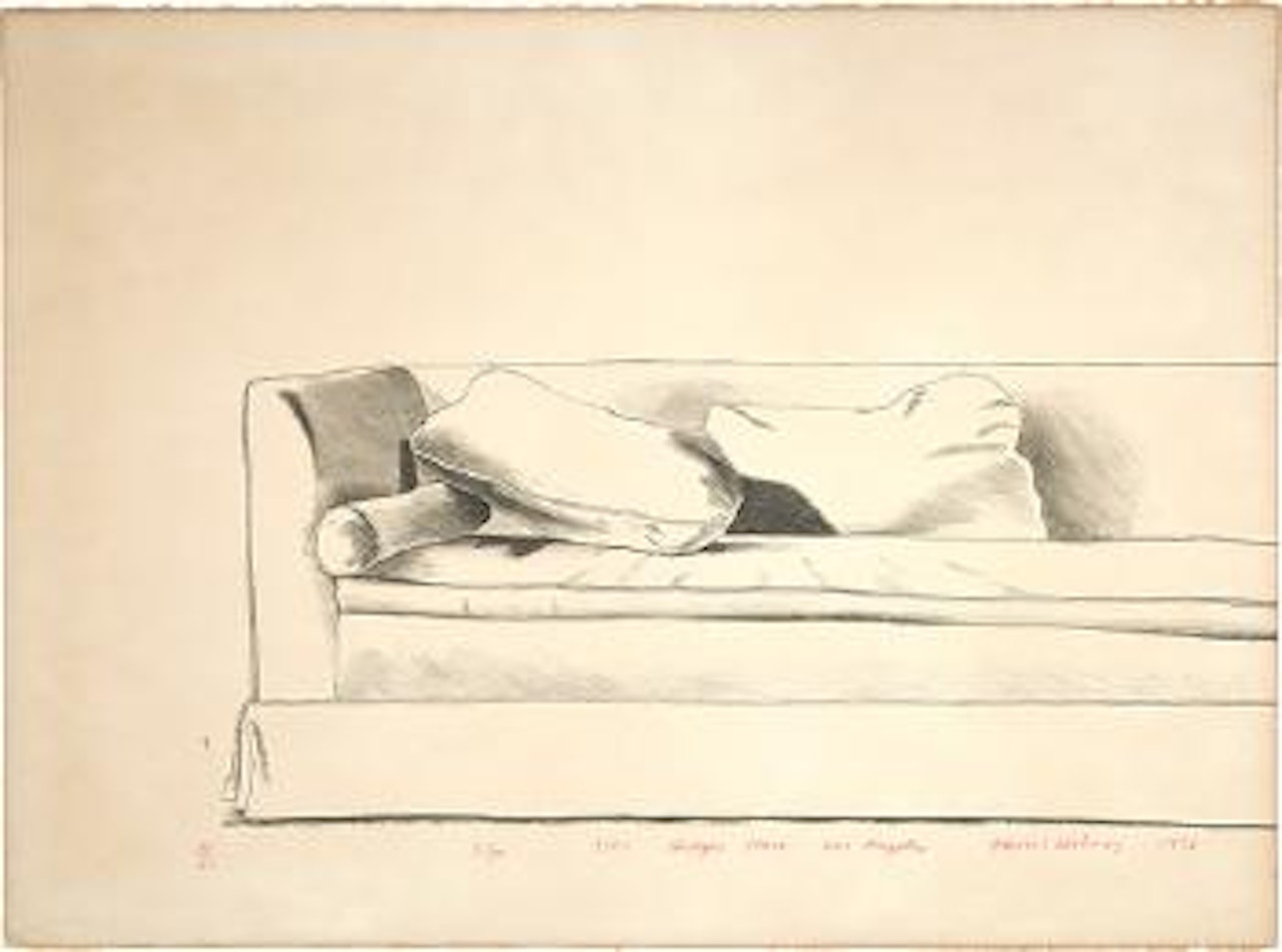 Sofa ,
1971 by David Hockney