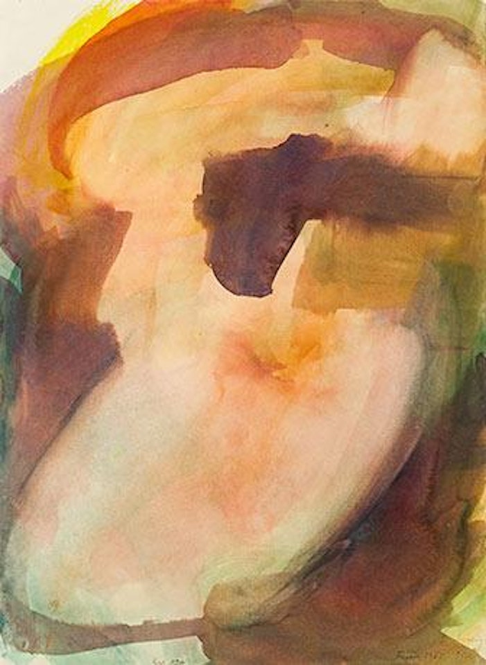 Buttonhole ,
1958 by Maria Lassnig