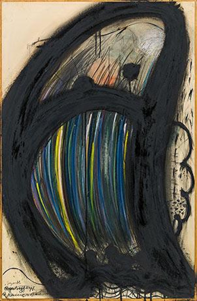 Regentropf-Kopf (Gespenstl) ,
1965 by Arnulf Rainer