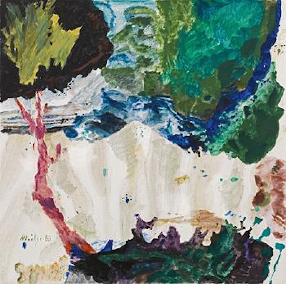 Blauer Baum mit violettem Stamm ,
1989 by Max Weiler