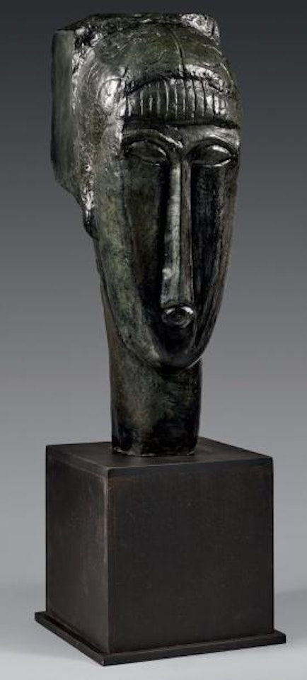 Jeune fille à la frange , by Amedeo Modigliani
