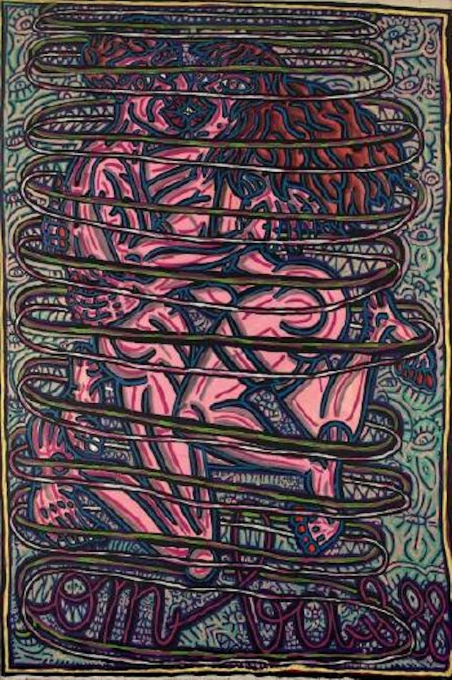 Robert et Geneviève font la danse de Saint Guy ,
1988 by Robert Combas