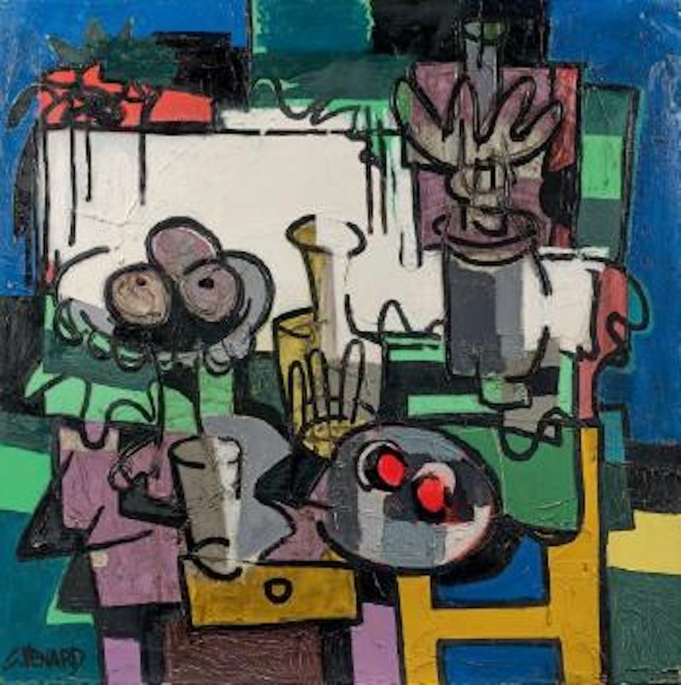 Le flacon aux cerises ,
Circa
1975 by Claude Venard