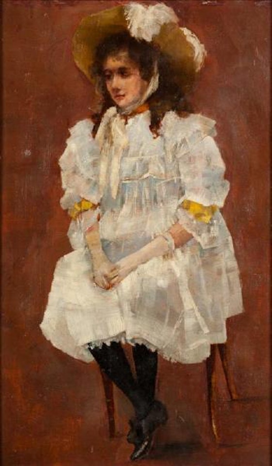 Portrait of a young girl ,
Circa
1894 by Arthur Ernest Streeton