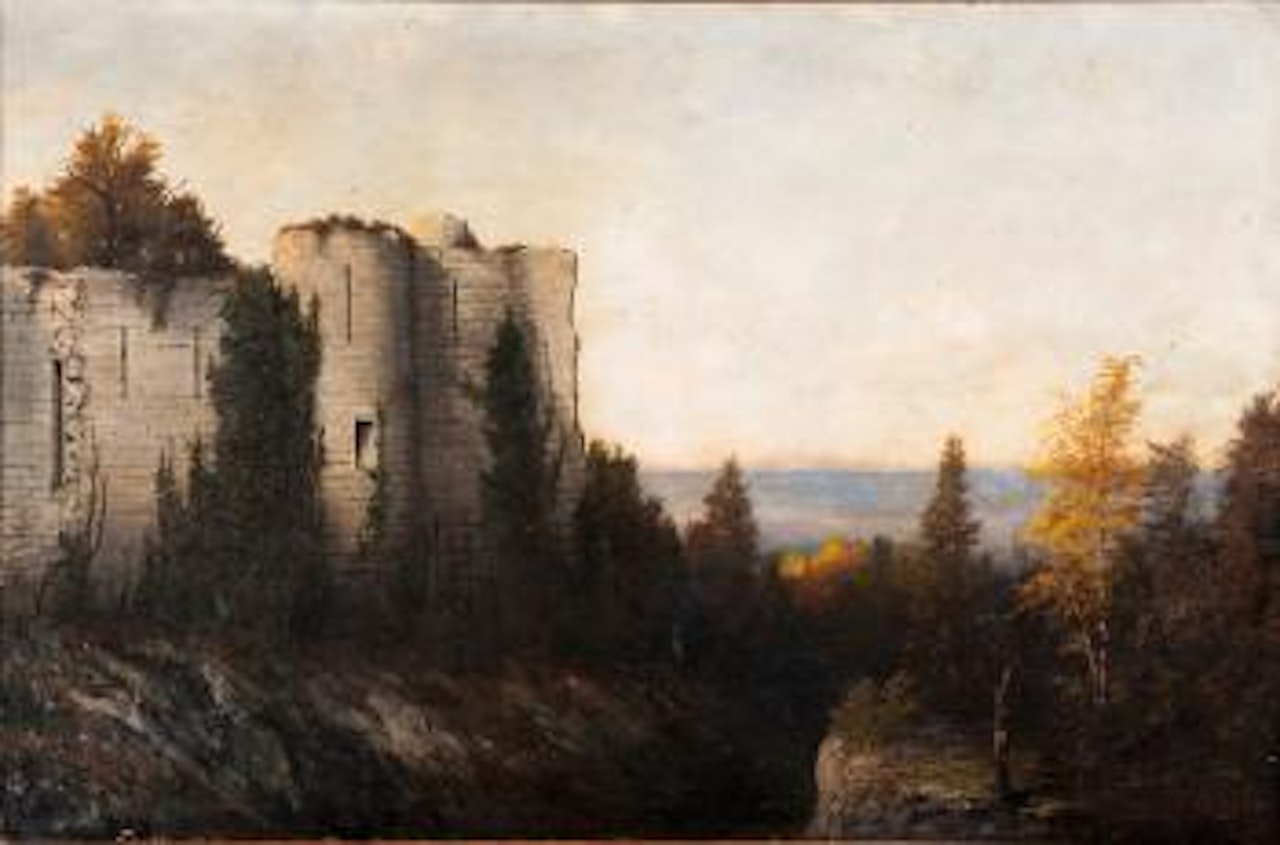 Paysage ruine de la folie à Braine ,
1884 by Paul Désiré Trouillebert