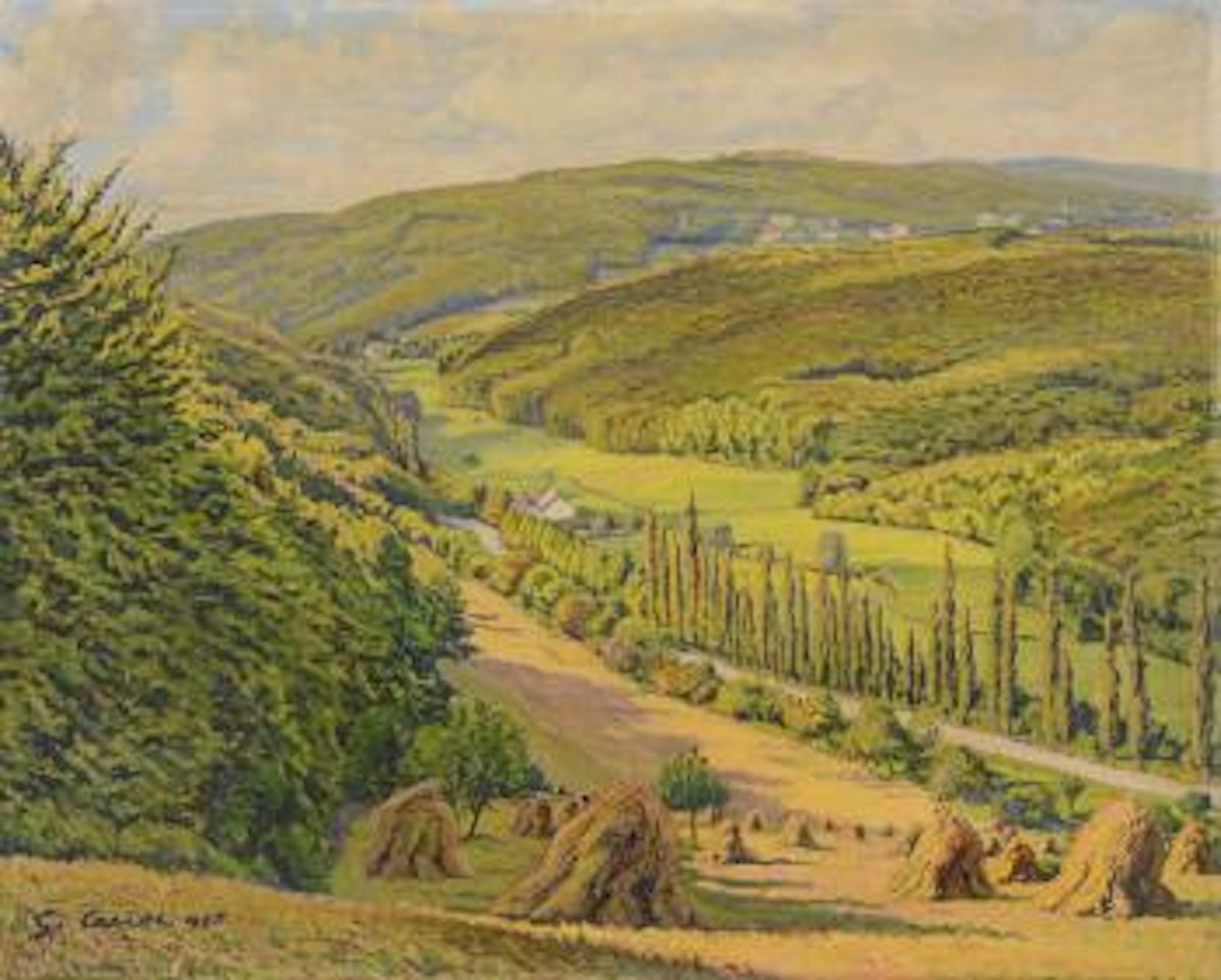 Meules de foin dans la Vallée ,
1925 by Gustave Cariot