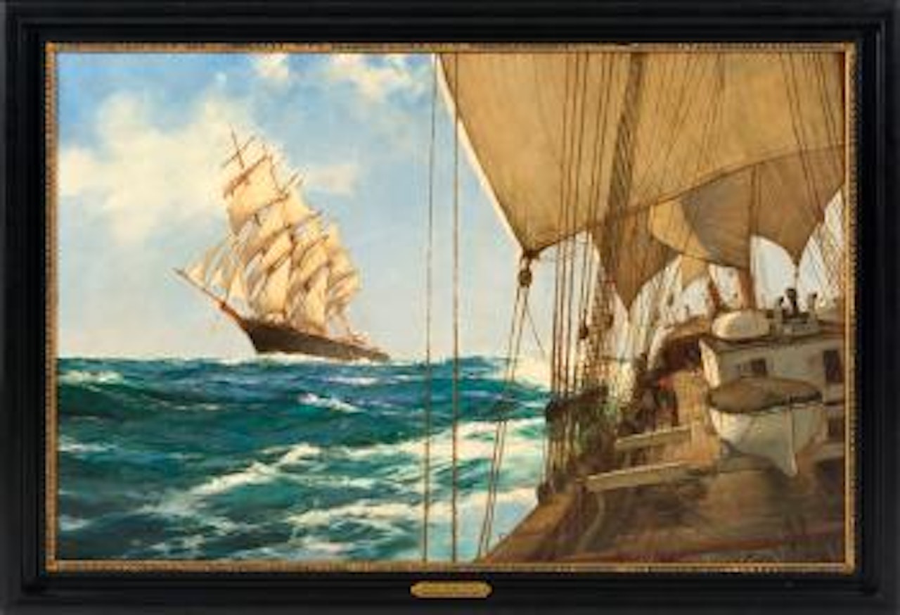 Ships that pass , by Montague Dawson