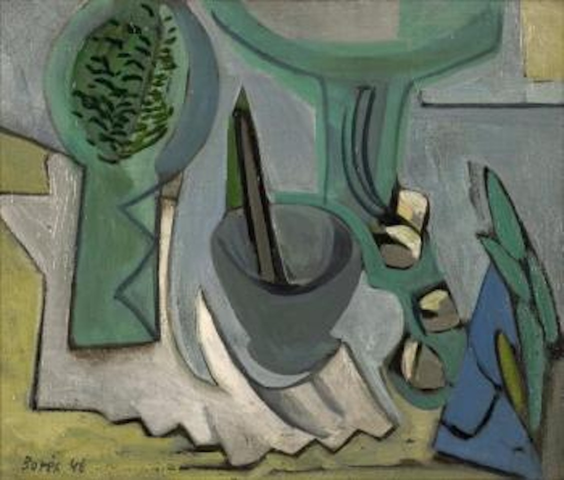 Nature morte au bol ,
1946 by Francisco Bores