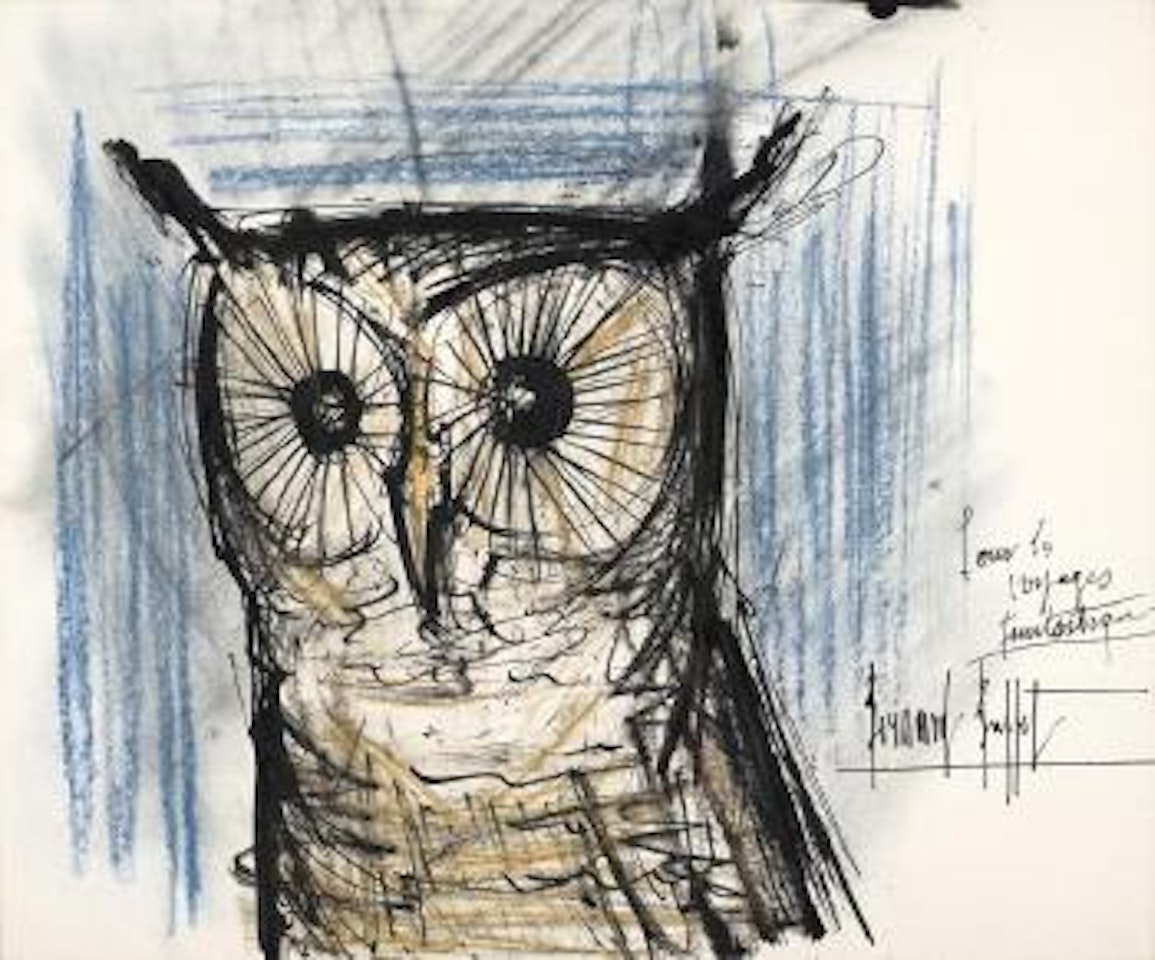 Tête de chouette , by Bernard Buffet