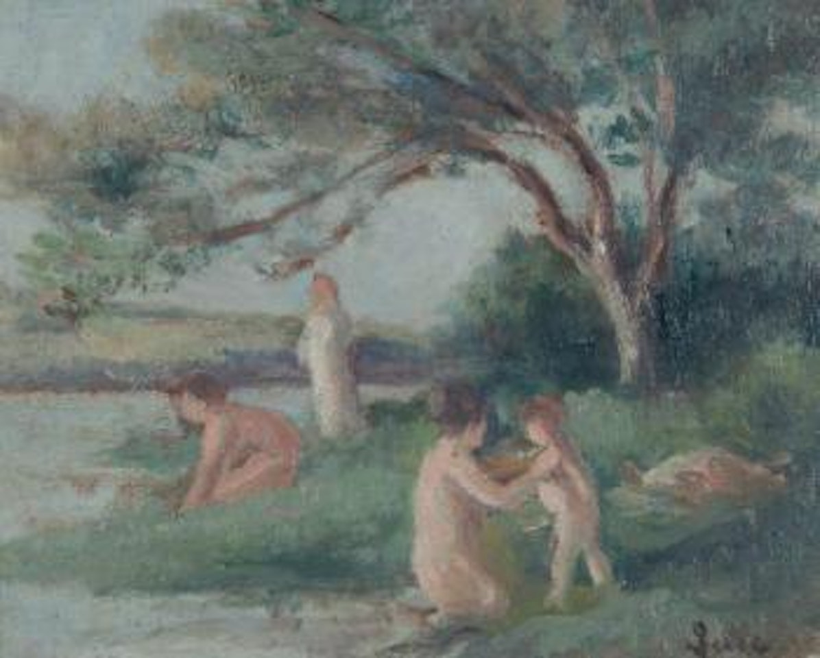 Rolleboise, baignade , by Maximilien Luce