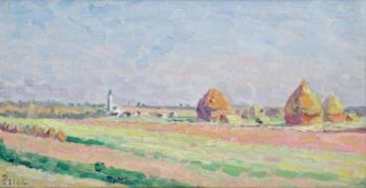 Meules de foin à Moulineux , by Maximilien Luce