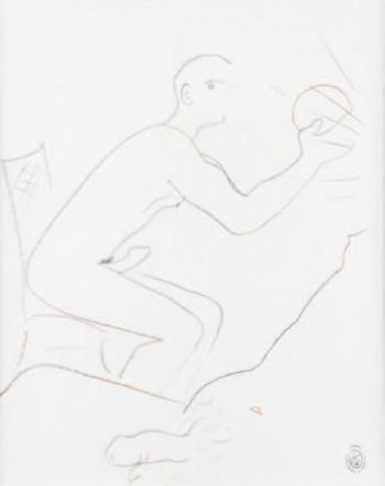 Deux hommes ,
Circa
1954
-
1956 by Jean Cocteau
