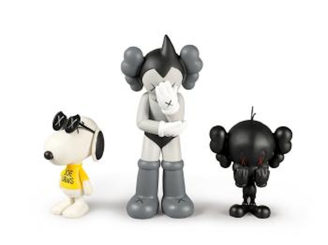 Snoopy; Astro boy; Tweety by Kaws