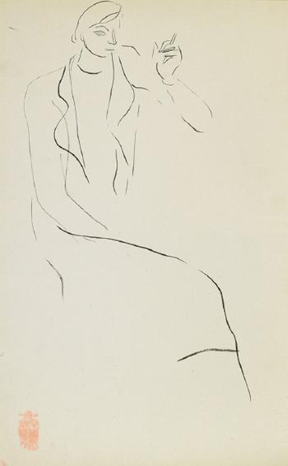 Jeune femme assise , by Sanyu
