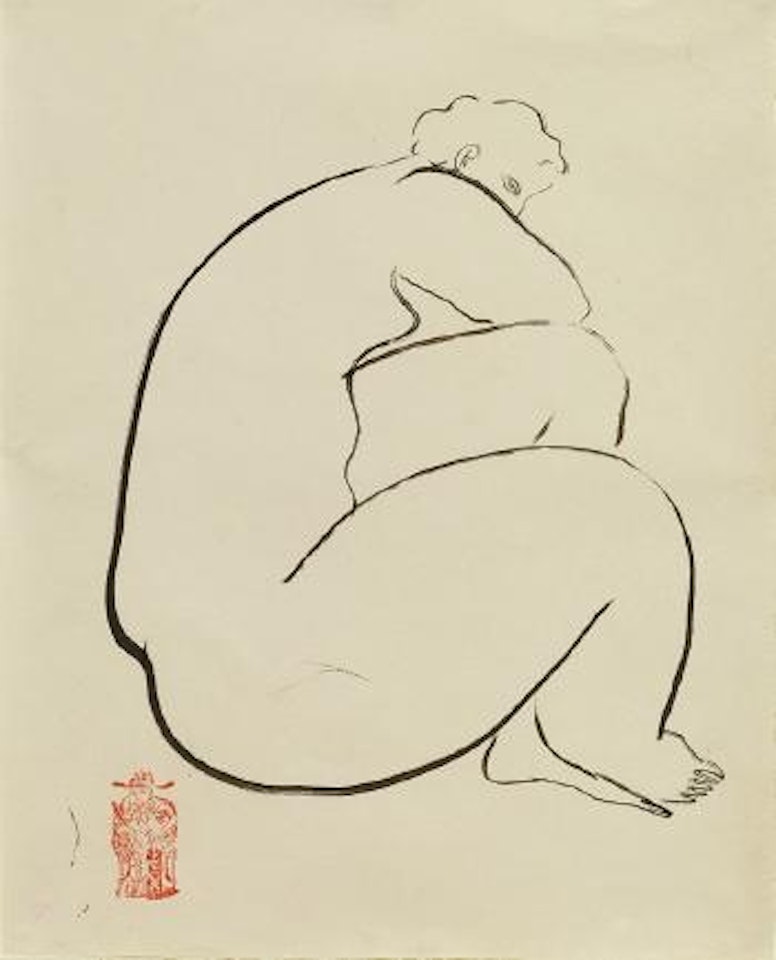 Nu assis ,
1920
-
1930 by Sanyu