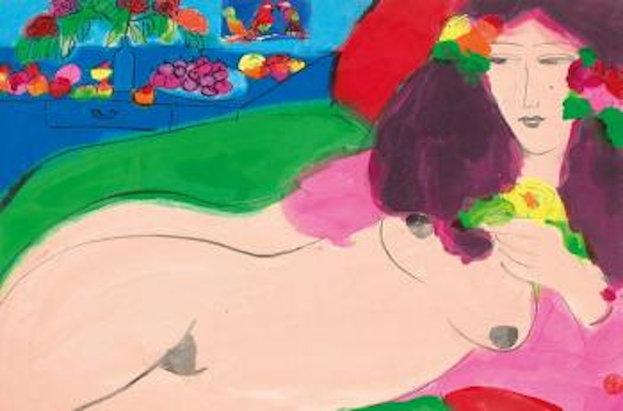A bunch of flower ,
1985 by Walasse Ting