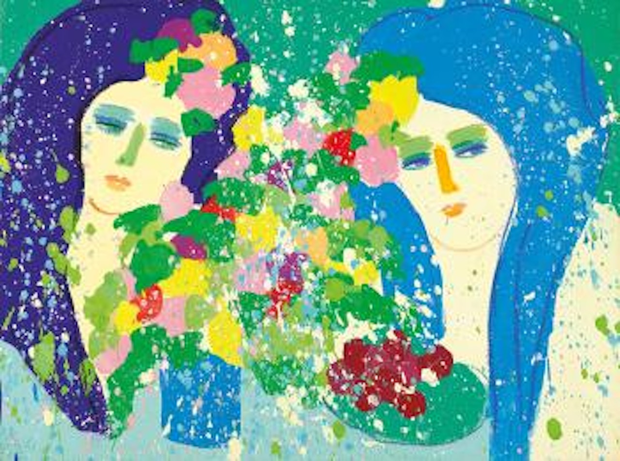 Outside raining ,
1979 by Walasse Ting