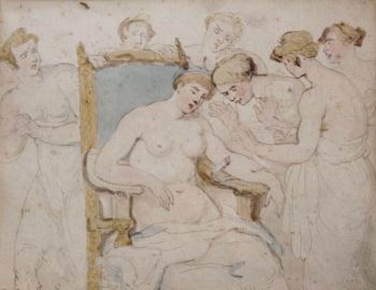 The Suicide Of Cleopatra , by Thomas Rowlandson