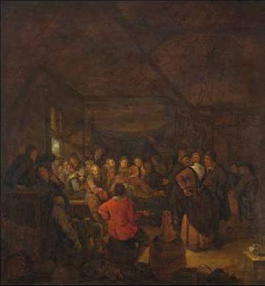 Scheune mit feiernden Bauern ,
Circa
1660 by Jan Miense Molenaer