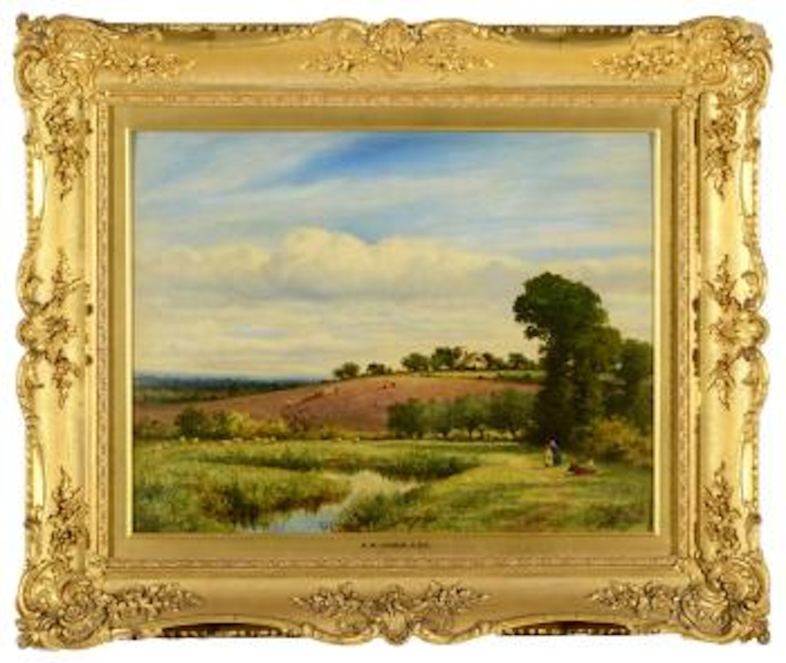 A Fine Summer's Day Near Whittington, Worcestershire ,
1863 by Benjamin Williams Leader