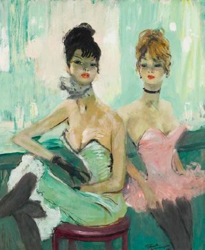Le bar du Cancan , by Jean Gabriel Domergue