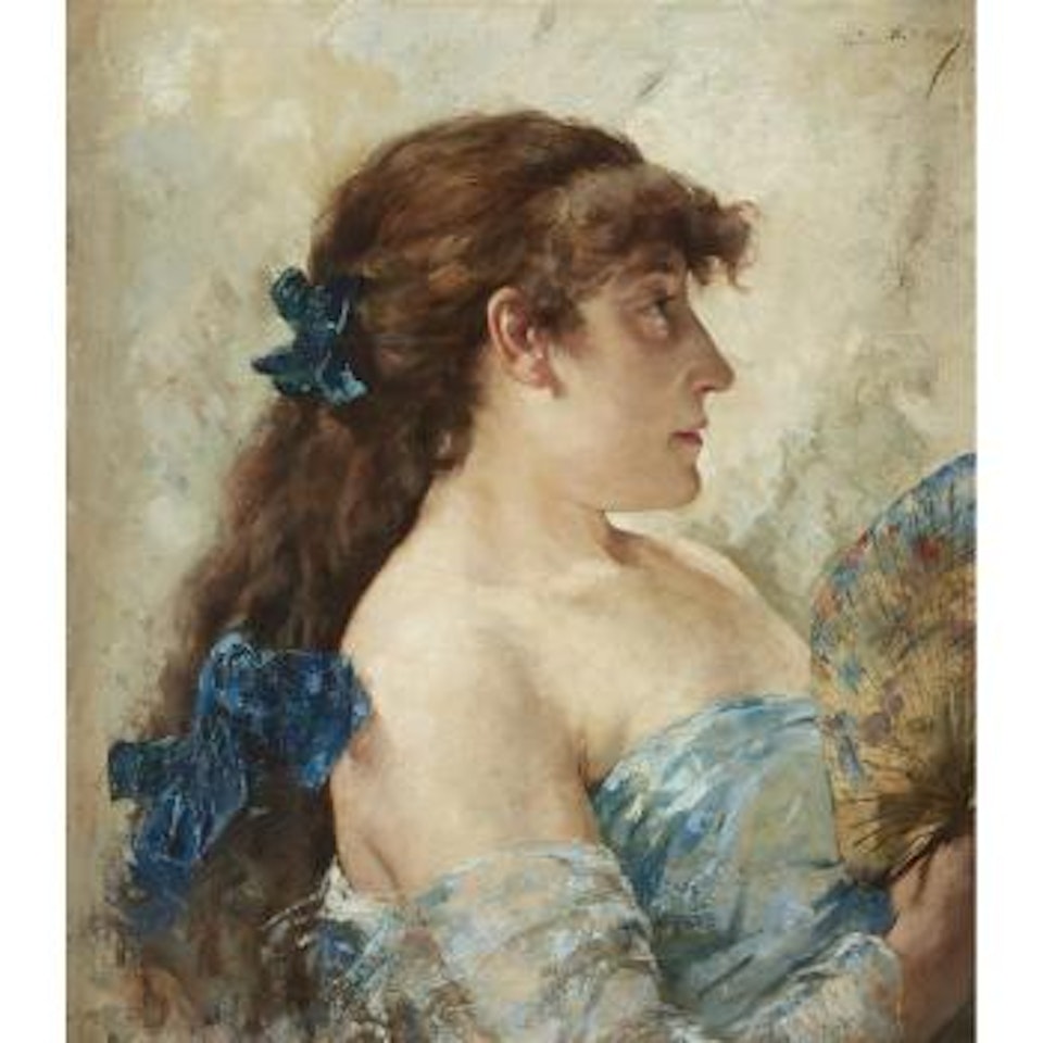 La dame à l'éventail ,
1881 by Theo van Rysselberghe