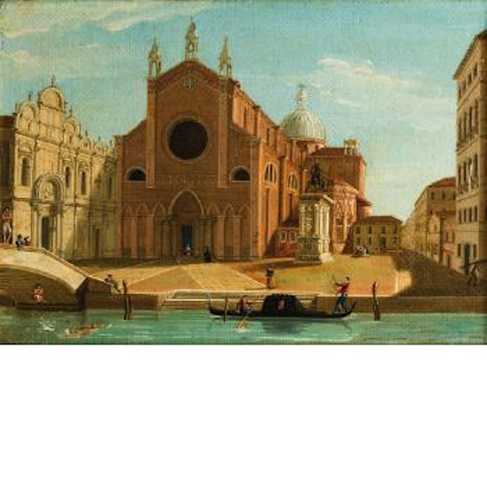 Venezia veduta della Chiesa dei SS. Giovanni e Paolo , by Giuseppe Bernardino Bison