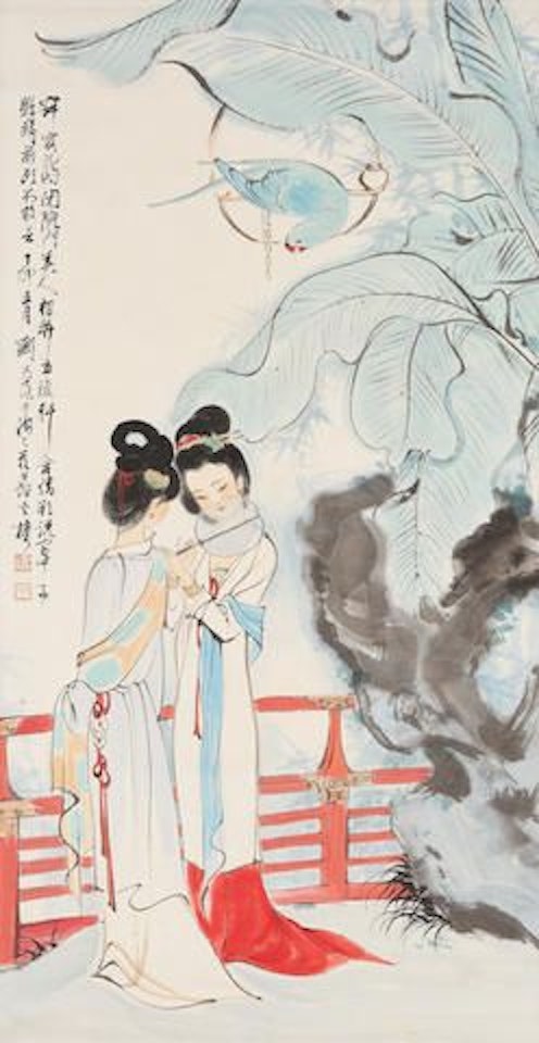 Two Beauties by Liu Danzhai
