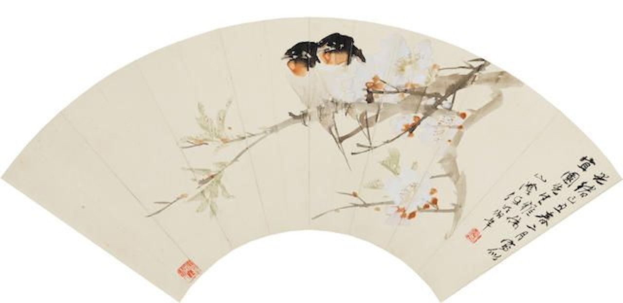 Birds and Flower by Ren Bonian